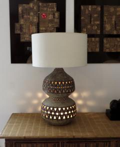 Raphael Giarrusso Raphael Giarrusso French Ceramic Table Lamp Accolay 1967 - 925853