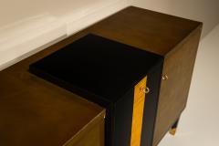 Raphael Raffel Rapha l Raffel Sideboard in Green and Black Beka Lacquer and Gold Leaf France - 4570533