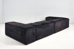 Raphael Raffel Raphael Raffel Monumental Black Sofa 1980 - 2357036