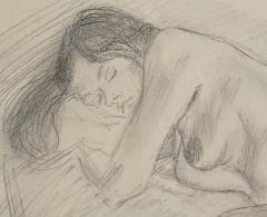 Raphael Soyer Sleeping Nude B W  - 1642490