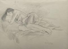 Raphael Soyer Sleeping Nude B W  - 1642491