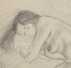 Raphael Soyer Sleeping Nude B W  - 1642493