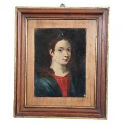 Rare 16th Century Antique Oil Painting on Copper Portrait of a Young Man - 2769046