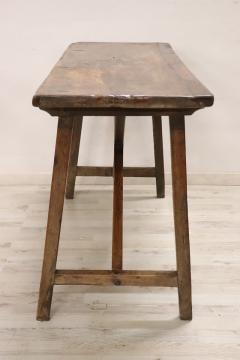 Rare 16th Century Italian Antique Dining Table in Solid Oak and Walnut - 3376569