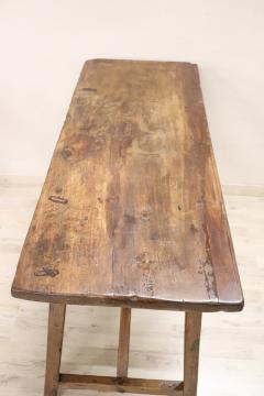 Rare 16th Century Italian Antique Dining Table in Solid Oak and Walnut - 3376570