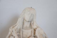 Rare 16th Century Sculpture in Precious White Marble of Carrara Mary with child - 2636612