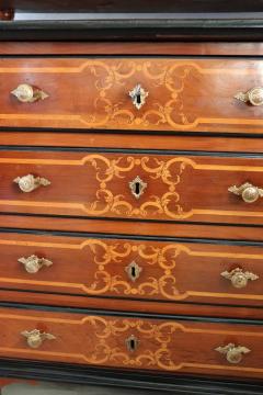 Rare 17th Century Italian Louis XIV Inlaid Walnut Antique Cabinet - 2269139