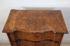 Rare 17th Century Italian Venetian Veneer Walnut Antique Nightstand - 3376536