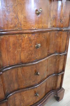 Rare 17th Century Italian Venetian Veneer Walnut Antique Nightstand - 3376540