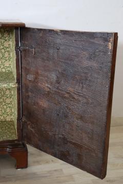 Rare 17th Century Italian Venetian Veneer Walnut Antique Nightstand - 3376542