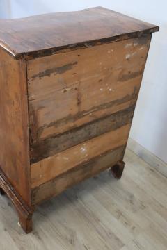 Rare 17th Century Italian Venetian Veneer Walnut Antique Nightstand - 3376545