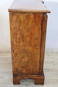Rare 17th Century Italian Venetian Veneer Walnut Antique Nightstand - 3376546