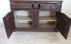 Rare 17th Century Italian Walnut Louis XIV Sideboard with Plate Rack - 2644089