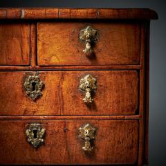 Rare 17th Century Miniature William and Mary Walnut Table Top Chest circa 1690 - 3129232