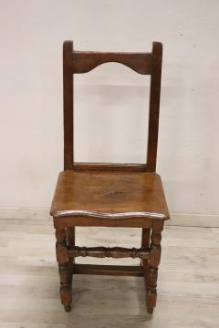 Rare 17th Century Solid Walnut Rustic Single Chair - 3376558