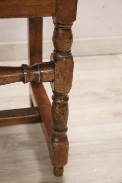 Rare 17th Century Solid Walnut Rustic Single Chair - 3376560