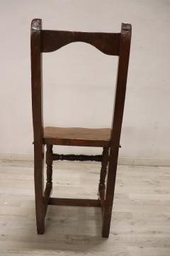 Rare 17th Century Solid Walnut Rustic Single Chair - 3376562