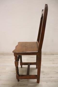 Rare 17th Century Solid Walnut Rustic Single Chair - 3376563