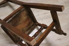 Rare 17th Century Solid Walnut Rustic Single Chair - 3376564