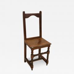 Rare 17th Century Solid Walnut Rustic Single Chair - 3383698