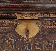 Rare 17th c Tooled Leather Jewelry Box - 4579636