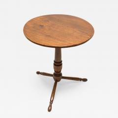 Rare 18th Century English Elm Turned Leg Table - 263816