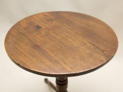 Rare 18th Century English Elm Turned Leg Table - 80206