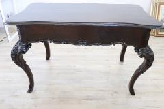Rare 18th Century Italian Louis XV Solid Oak Wood Writing Desk - 2674809