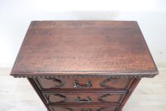 Rare 18th Century Italian Tuscany Solid Walnut Antique Nightstand - 4229807