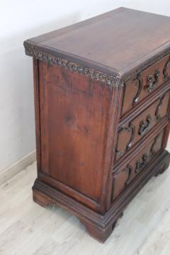 Rare 18th Century Italian Tuscany Solid Walnut Antique Nightstand - 4229809