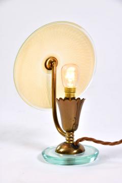 Rare 1940s Italian Glass and Brass Table Lamps - 689109