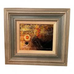 Rare 1960s Stella Popowski Eglomise Reverse Painting on Glass - 3548830