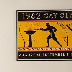 Rare 1982 Gay Olympic Games Poster - 3436392