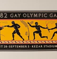 Rare 1982 Gay Olympic Games Poster - 3436395