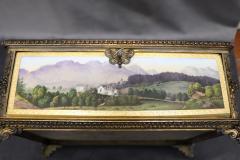 Rare 19th Century Antique Bronze Mounted KPM Hand Painted Porcelain Casket - 3364766