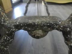 Rare 19th Century French Iron Garden Table With Marble Top By Arras - 3806652