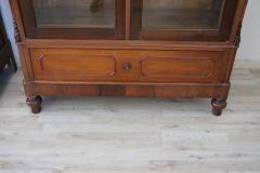 Rare 19th Century Italian Walnut Pair of Antique Bookcases or Vitrines RESTORED - 4292304