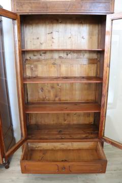 Rare 19th Century Italian Walnut Pair of Antique Bookcases or Vitrines RESTORED - 4292310