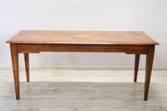 Rare 19th Century Louis XVI Style Inlaid Walnut Antique Long Dining Room Table - 2796062