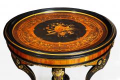 Rare Aesthetic Movement Ebonized Center Table w Bronze Masks ca 1870 - 4501678