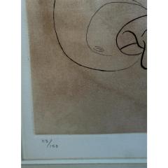 Rare Al Hershfield Jack Benny Lithograph Print Joanna Carson Estate - 4433129