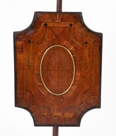 Rare American Federal Fire or Pole Screen with Inlaid Drapery - 3265127