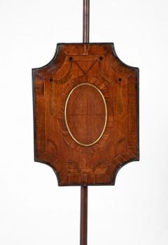Rare American Federal Fire or Pole Screen with Inlaid Drapery - 3265145