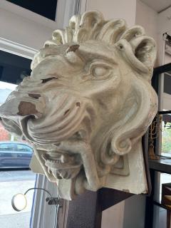 Rare Ancienne Architectural Lion Head c 1885 - 4220272