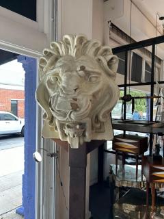 Rare Ancienne Architectural Lion Head c 1885 - 4220274