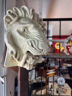 Rare Ancienne Architectural Lion Head c 1885 - 4220277