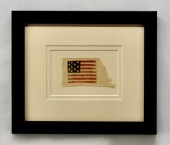 Rare Antique 10 Star American Flag Ribbon Virginia - 1355898