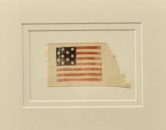 Rare Antique 10 Star American Flag Ribbon Virginia - 1355901