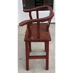 Rare Antique 18th C Chinese Ming Style Horseshoe Child s Chair - 4541876