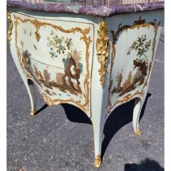 Rare Antique 18th C Paint Decorated Mathieu Criard Marble Top Commode - 3781069